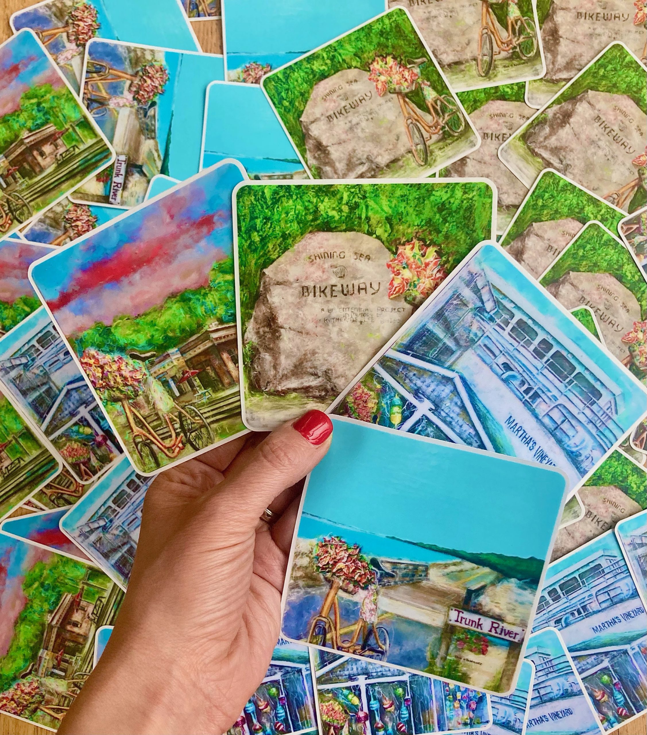 Set of 4 stickers